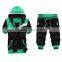 Custom Latest Design Men's sports set hoodies zipper short sleeve Tracksuits