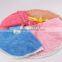 Decorative microfiber hanging kitchen round towel with tie