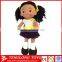 Cute cheap stuffed plush girl doll toy custom plush african dolls
