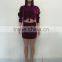 B33796A 2017 Winter women Party fashion velvet hoody dress