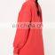 New Style Customized Women 100% Cotton Long Sleeves Red Oversized Sweatshirt