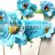 Colorful Flowers 'Thank you' Cupcake topper Wedding Birthday Party Cake Decorations