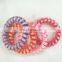 New Arrival Telephone Cord Line Hair Ties, Heart Print Elastic Hair Ties Telephone Wire Hair Band