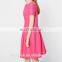 Custom label New style fashion dress linen cotton casual dress