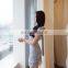 women sexy summer dress fashion tie back short sleeve crochet lace party dresses