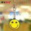Custom christmas personalized pvc smile smiley tire emoji spring keychain