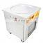 Big pan Fried Ice Cream Roll Machine Double Round Pan 6 Buckets Fried Ice Cream Roll Machine