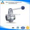 Sanitary Stainless Steel Thread Butterfly Valve With Plastic Multi-Position Handle