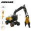 Japan used four-wheel excavator wheeled with various attachments