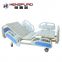factory price two cranks manual adjustable hospital patient bed for elderly