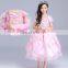 Children Short Sleeve Party Performance Dress for Princess Girl