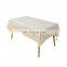 China custom rectangle strip table cover  dining room polyester tablecloth for home decora