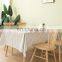 Check pattern elegant wedding decoration wavy edge water-proof tablecloth