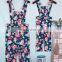 2019 summer Family Matching Floral Print Overalls Mommy And Me Pants (this link for girls,1-12years)