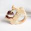 Smile Holding Ring Baby Emotional Comforter Toys Wooden Baby Rattles