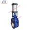 Wafer type pneumatic operation Ceramic double Disc Gate Valve FRZ674TC