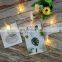 Battery Powered 10L Metal Candle Shaped Clips Fairy String Lights For Home Party Decoration