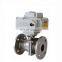 dn50 ss304 motorized flange 2 inch stainless steel ball valve