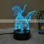 Novelty 3D Lamp Camera Illusion  Touch RGB Table Night Light