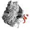 Low rpm High Torque  48V 15KW AC Asynchronous Motor For Commercial Vehicle