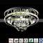 Round crystal chandelier living room lighting stainless steel lamps