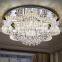 New style flower romantic luxury crystal led chandelier lighting for home lamps