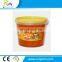 3L round plastic bucket with lid, steel handle, plastic barrel and pail
