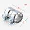 2 Inch 2.5 Inch Automobile Fittings Stainless Steel clamp Exhaust Pipe exhaust clamp