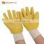 Sunnyhope plumbing knit wrist latex crinkle coated jersey liner work gloves