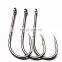 Amazon High Carbon Steel 100pcs/bag Barbed High Resistence Saltwater Two Barbs Fishing Hook