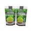 High Quality Plastic Stand Up Pouch Custom Matcha Tea Packing Bags