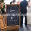 Wood board shape blackboard breakfast chalkboard stand up