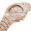 Custom Logo Waterproof Luxury Men Watches Gold Diamond Quartz Wristwatch Square Hip Hop Iced Out Watch