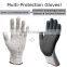 Thicker HPPE Cut Resistant Gloves Level 5 Protection Nitrile Coating Food Grade Anti Cut Gloves