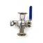 Stainless Steel Manual Type non-retention clamp ball valve