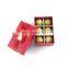 Hand poured with love valentine giveaway souvenir with gift box gold chocolate shape mini soy wax candles