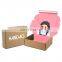 Custom Logo Self Adhesive Screen Printing Kraft Paper E-commerce Shipping Box Zipper Tear Corrugated Paper Packing Box