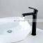 Hot and cold  high straight bathroom stainless steel matte black faucets mixers taps basin