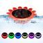 Customized Decoration 2022 New Sunflower Multicolor Swimming Stand Battery Pool Floating Lights