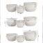 Home Decor Soft Natural White and Grey Cotton Rope Basket Multipurpose Cotton Baskets for Plants, Laundry, Storage, Cosmetics