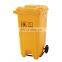 wheeled trash can 100L 120L 240 L plastic garbage bin dustbin with foot pedal