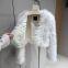 New fox fur strip fur coat for women encrypted thickened fur coat short