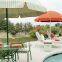 Windproof retro outdoor umbrella garden terrace parasol sun beach umbrella suitable for restaurant swimming pool