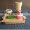 Cheap natural color food serving storage wooden trays