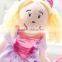 Fabric Rag Doll in Purple Skirt/ Plush Rag Doll 18" Tall Holding Magic Wand