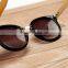 New Round Handmade Bamboo Sunglasses Leg Fashion Wood Sun Glasses Cool Eyewear Retro Vintage Eyeglasses