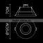 GU10 round ceiling lighting for home / hotel /shops