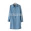 2015 fashion high quality New Women Denim Dress Plus Size Washed Loose long Sleeve Jeans Dresses For Ladies                        
                                                Quality Choice