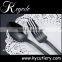 Black Cutlery Set,Black Gold Plated Cutlery,Flatware
