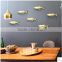 Porcelain silver and gold fish craft hanging wall decoration home decor